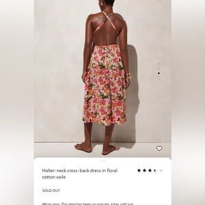 J. Crew halter back dress in voile